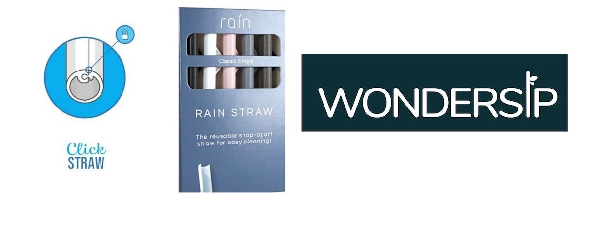Rain Straw - Easy Clean Reusable Drinking Plastic long Straws That Snap  Open for Easy Cleaning - No Cleaning Brush or Cleaner Needed - Eco Friendly